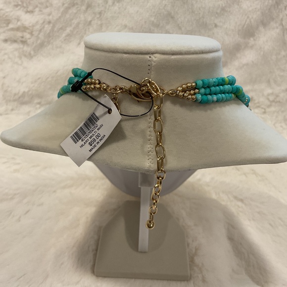 Chico’s Triple Strand Turquoise Necklace - Picture 4 of 4